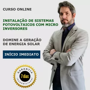 Imagem do curso Instalação de Sistemas Fotovoltaicos com Micro Inversores