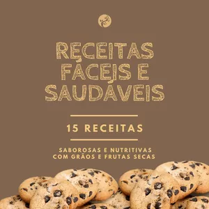 Imagem de capa para o Ebook 15 Receitas Fáceis e Saudáveis