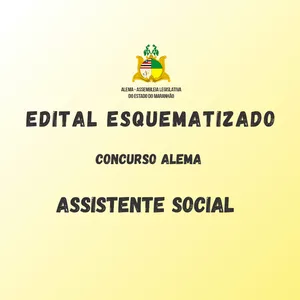 Imagem de capa para o Ebook EDITAL ESQUEMATIZADO CONCURSO  ALEMA - ASSISTENTE SOCIAL