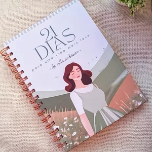 Imagem de capa para o Ebook 21 Dias para uma Vida Mais Leve | Guia Prático de Transformação