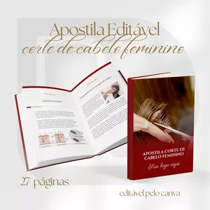 Apostila Editável Corte de Cabelo Feminino