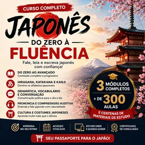 Imagem do curso Japonês Do Zero Á Fluência