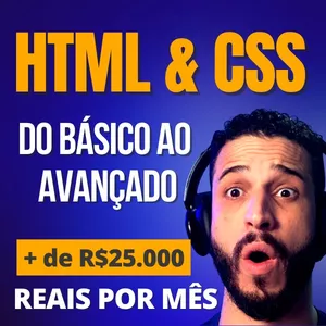 Imagem de capa para o Curso online HTML e CSS na Prática: Aprenda Criando Sites