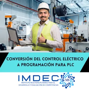 Imagen de portada para Curso online Conversión del Control Eléctrico a la Programación PLC