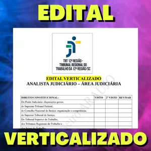 Imagem de capa para o Ebook ANALISTA JUDICIÁRIO – ÁREA JUDICIÁRIA  - TRT 12 2023 - Edital Verticalizado + ORDEM DE PRIORIDADE DOS ASSUNTOS E DISCIPLINAS