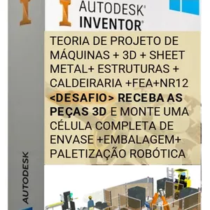 Curso PROJETO DE MAQUINAS + AUTODESK INVENTOR INVENTOR