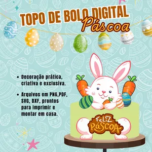 Imagem de capa para o Ebook Topo de bolo Páscoa