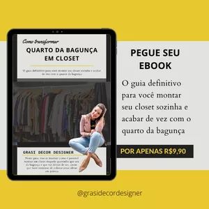 Imagem de capa para o Ebook EBOOK - Como Transformar o Quarto da Bagunça em Closet