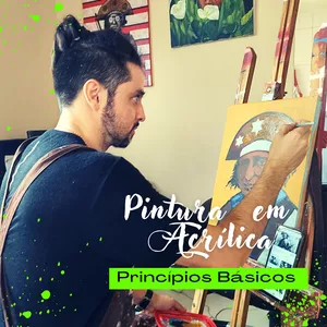 Imagem de capa para o Curso online Pintura em Acrílica para iniciantes 