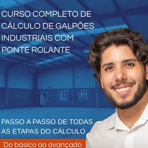 Imagem de capa para o Curso online Curso Avançado de Dimensionamento de Galpões Industriais com SAP 2000