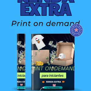 Imagem de capa para o Ebook Renda extra- Print on demand para iniciantes