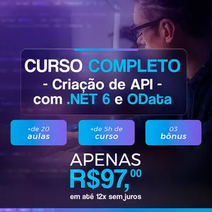 Imagem de capa para o Curso online Como criar uma API com .NET 6 e OData