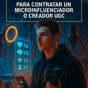 Imagen de portada para Ebook  GUIA PRACTICA PARA CONTRATAR UN MICROINFLUENCIADOR O CREADOR UGC