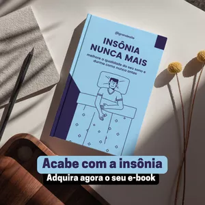 Imagem de capa para o Ebook insônia nunca mais