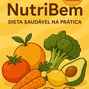 Imagem de capa para o Ebook NutriBem - Dieta Saudável na prática 