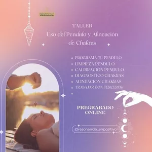 Imagen de portada para Curso online Uso Pendulo y Alineación de Chakras