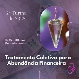 Imagem de capa para o Curso online Tratamento Coletivo de Abundância Financeira com Radiestesia (4 Semanas)
