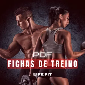 Imagem de capa para o Ebook Fichas de Treino - Hipertrofia e Emagrecimento 