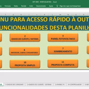 Imagem de capa para o Curso online #Off Grid Planilha Dimensionamento Solar OFF-GRID #InterSolarRio