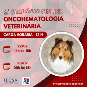 Imagem de capa para o Curso online 2º SIMPÓSIO DE ONCOHEMATOLOGIA VETERINÁRIA