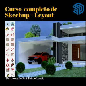 Imagem de capa para o Curso online CURSO COMPLETO DE SKECHUP