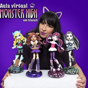 Imagem de capa para o Curso online Aula virtual Monster High em biscuit