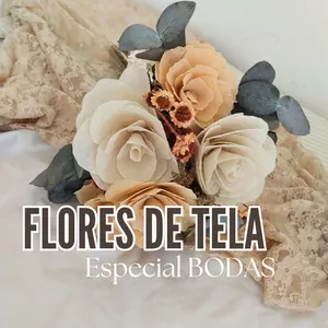 Imagen de portada para Curso online Fores de tela especial ramos de novia