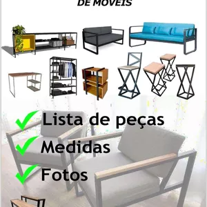 Imagem de capa para o Ebook Mais de 200 projetos de móveis de Metalon - O guia completo para o serralheiro.