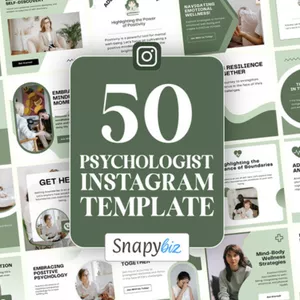 Imagem de capa para o Ebook 50 Templates Psicologia Canva