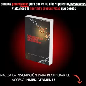Imagen de portada para Ebook ESTRATEGIA INFALIBLE PARA VENCER LA PROCASTINACIÓN HOY