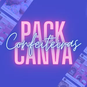 Imagem de capa para o Curso online PACK CANVA CONFEITARIA