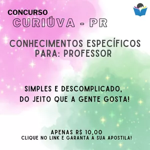 Imagem de capa para o Ebook CURIÚVA PR - CONHECIMENTOS ESPECÍFICOS PARA PROFESSOR