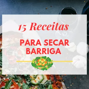 Imagem de capa para o Ebook 15 Receitas Infalíveis Para secar Barriga 