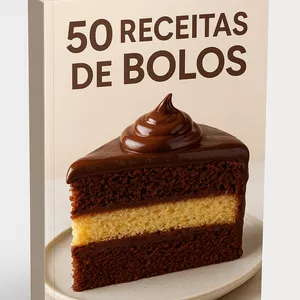 Imagem de capa para o Ebook 50 Receitas de bolos