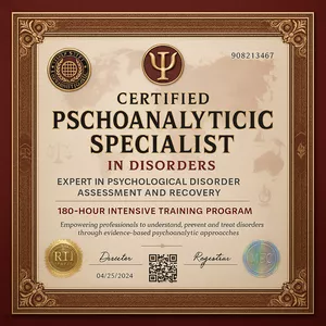 Imagem do curso ⚠️ ULTIMA DIA! ⚠️ Formação Especialização em Distúrbios - Psicanalista + Livro + Registro Profissional + Crachá Digital + Mapas Mentais + Cartilhas + Resumos + Exercícios + Práticas