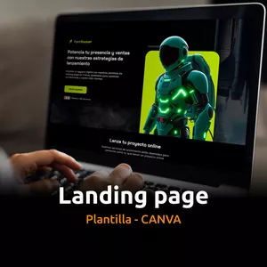 Imagen de portada para Curso online Plantilla Landing Page Canva para Estrategia de Lanzamiento