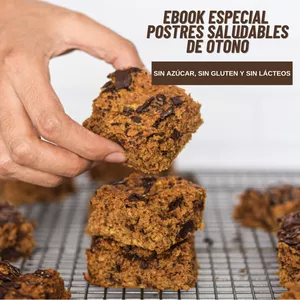Imagen de portada para Ebook Ebook especial Postres Saludables de Otoño sin azúcar, sin gluten y sin lácteos.