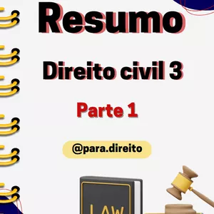 Imagem de capa para o Ebook Resumo de Direito Civil III / parte 1