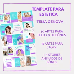 Imagem de capa para o Ebook Canva Para Estética - Tema Genova
