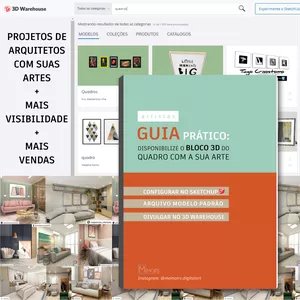 Imagem de capa para o Curso online Guia Prático para Artistas - Bloco 3D do quadro com sua Arte