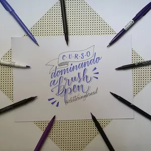 Imagem de capa para o Curso online Dominando a Brush Pen