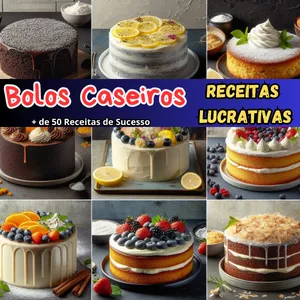 Imagem do curso Bolos caseiros - Receitas Lucrativas