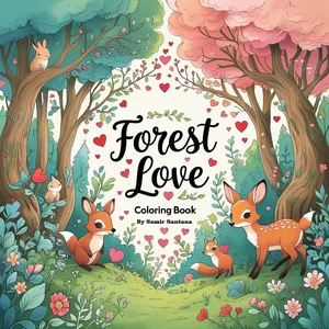 Imagem de capa para o Ebook Livro para Colorir Forest Love (PDF)