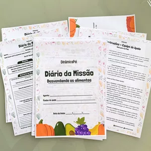 Imagem de capa para o Ebook Diário da Missão – Desvendando os Alimentos