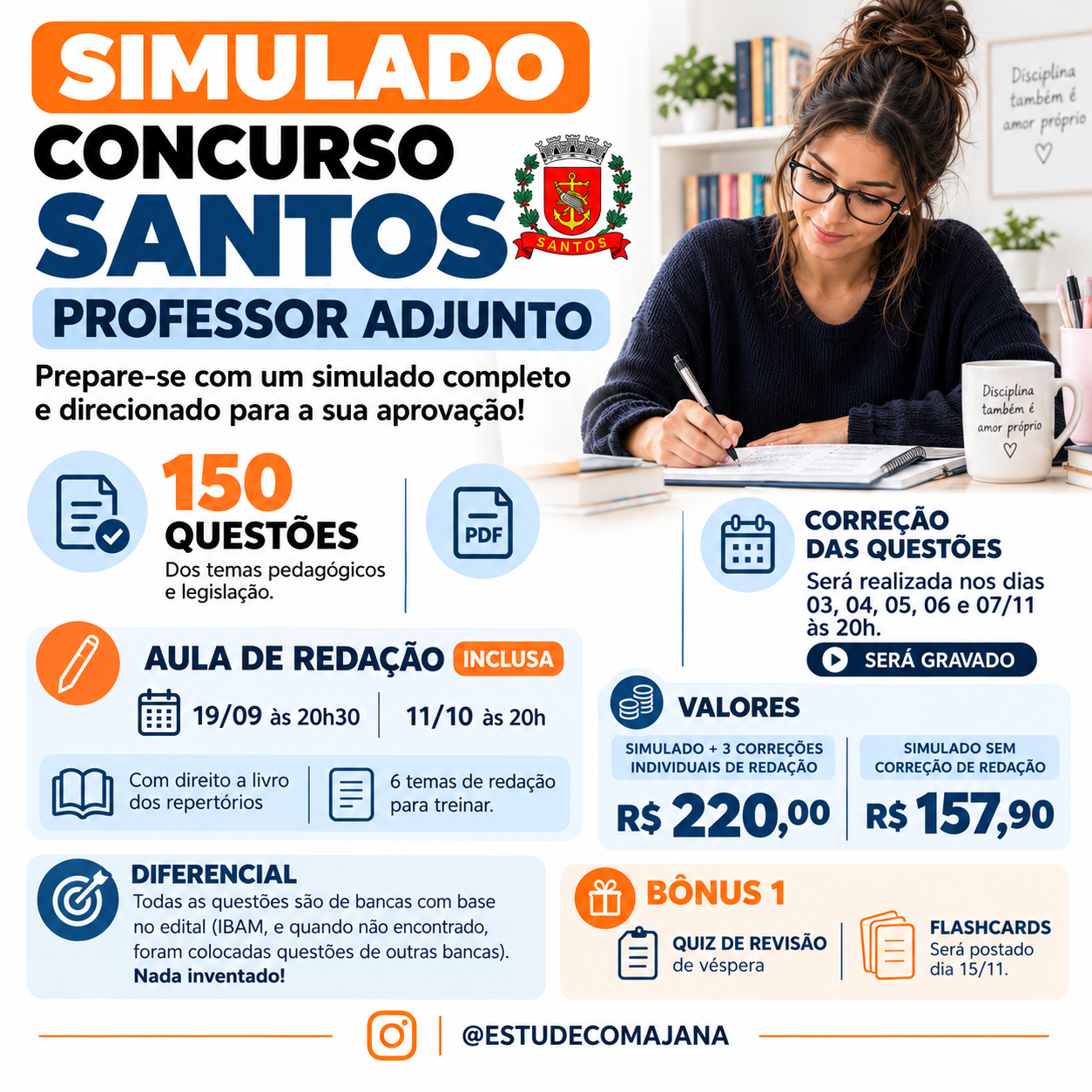 Imagem do curso SIMULADO INTENSINO CONCURSO DE  SANTOS -