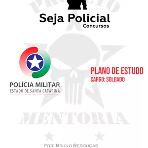 Imagem de capa para o Ebook PLANO DE ESTUDO - PMSC - SOLDADO