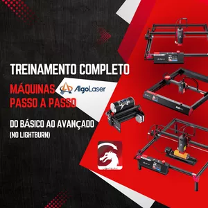 Curso Treinamento Completo Máquinas AlgoLaser - Básico ao Avançado (No LightBurn)