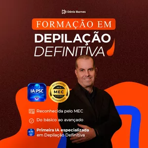 Imagem de capa para o Curso online Formação em Depilação Definitiva - Prof. Dênis Barnes