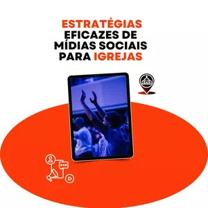 Imagem de capa para o Ebook Estratégias Eficazes de Mídias Sociais para Igrejas 