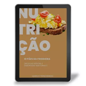 Imagem de capa para o Ebook Pães na Frigideira: 10 Receitas Rápidas SEM Forno!